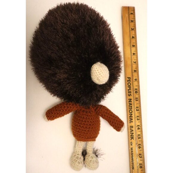 Crochet Kiwi Bird Plush Handmade Amigurumi Brown Stuffed Animal Gift Kawaii - Picture 3 of 4